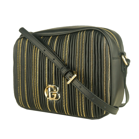 Black Calfskin Women Crossbody
