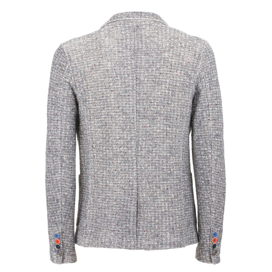 Blue Cotton Men Blazer