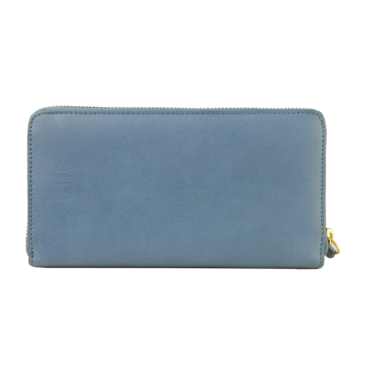 Blue Calfskin Women Wallet