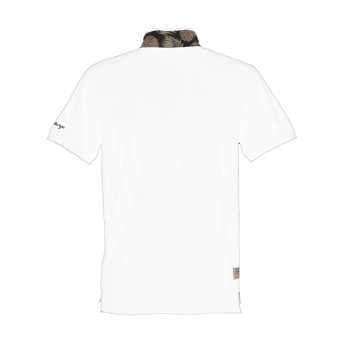 White Cotton Men Polo Shirt