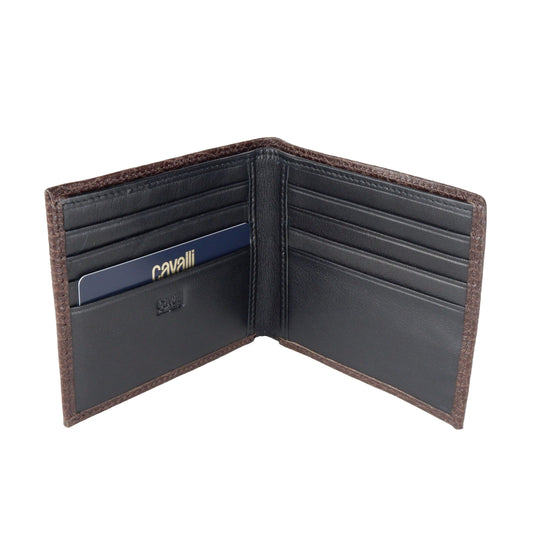 Brown Calfskin Men Wallet