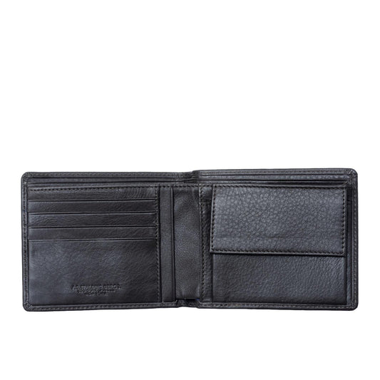 Elegant Dark Brown Leather Horizontal Wallet