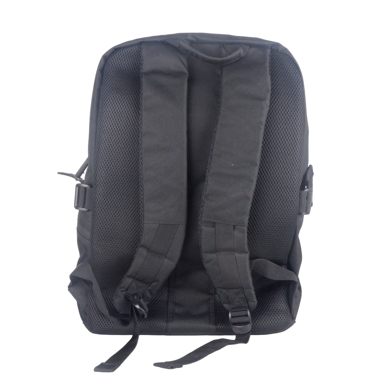 Black Polyester Men Backpack