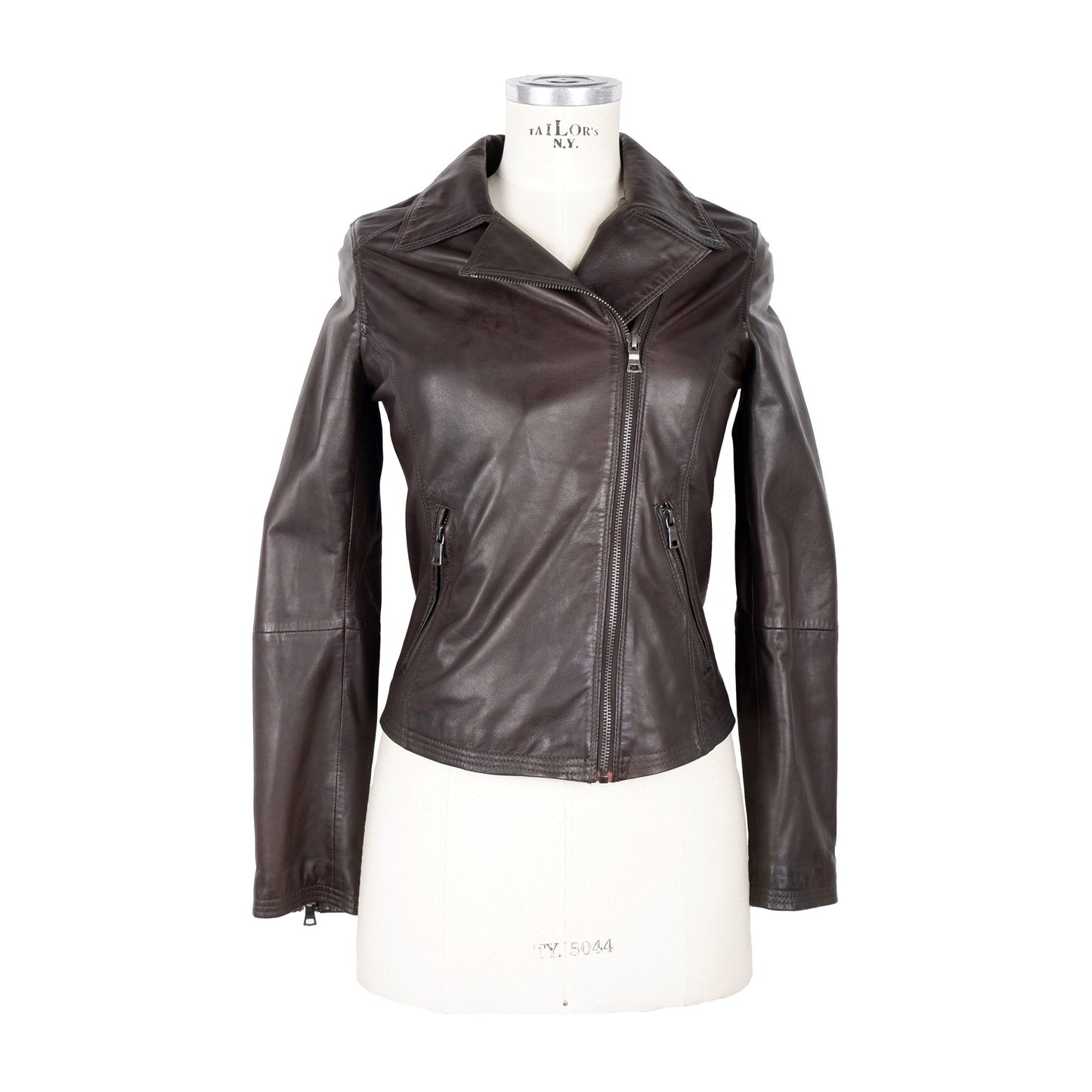 Brown Leather Women Jacket