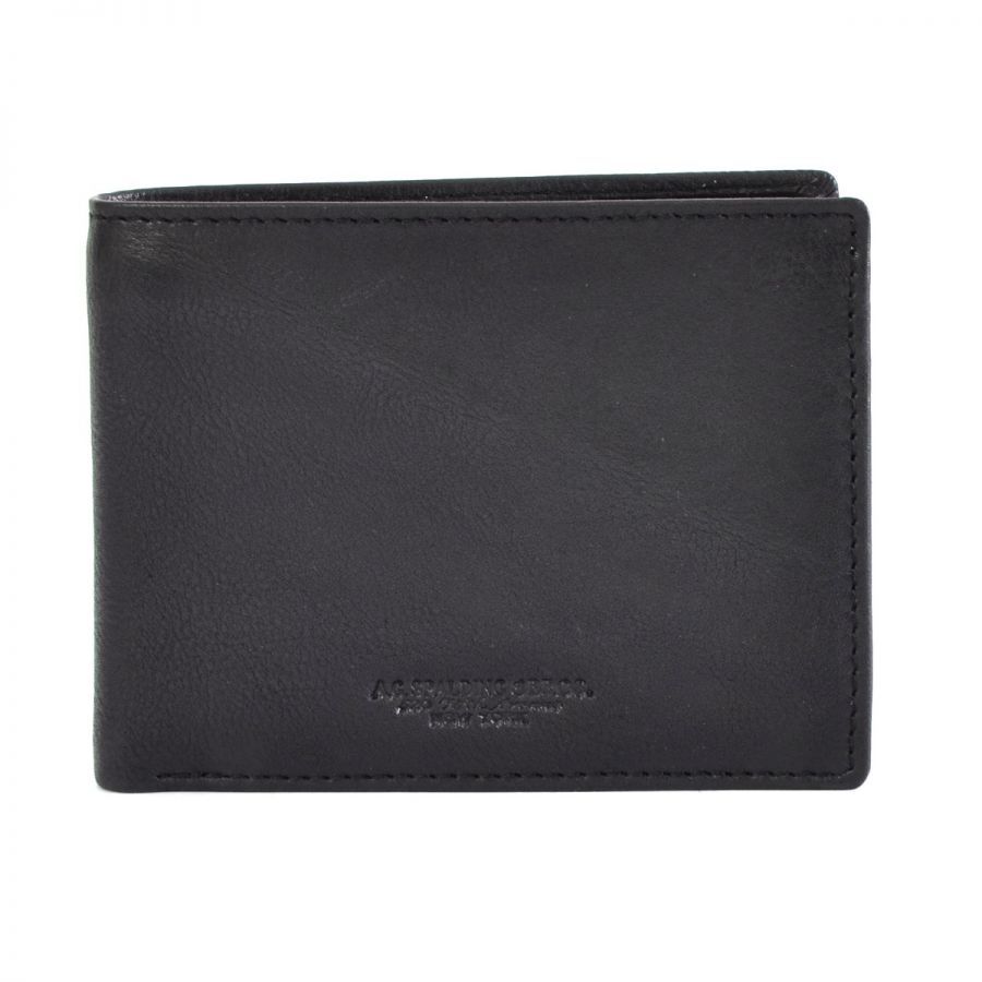 Black Calfskin Men Wallet