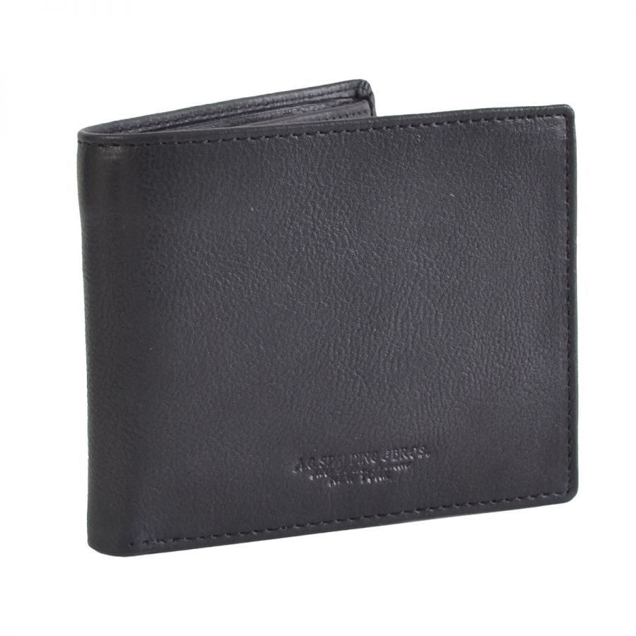 Black Calfskin Men Wallet