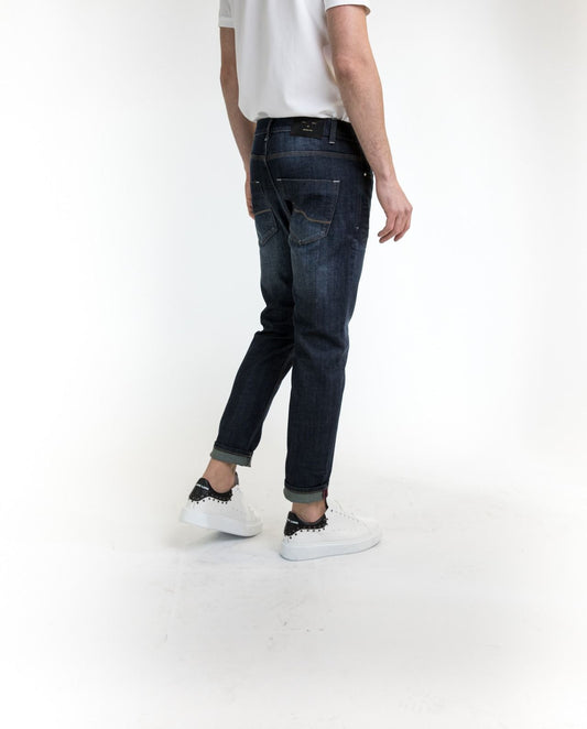 Blue Cotton Men Jeans