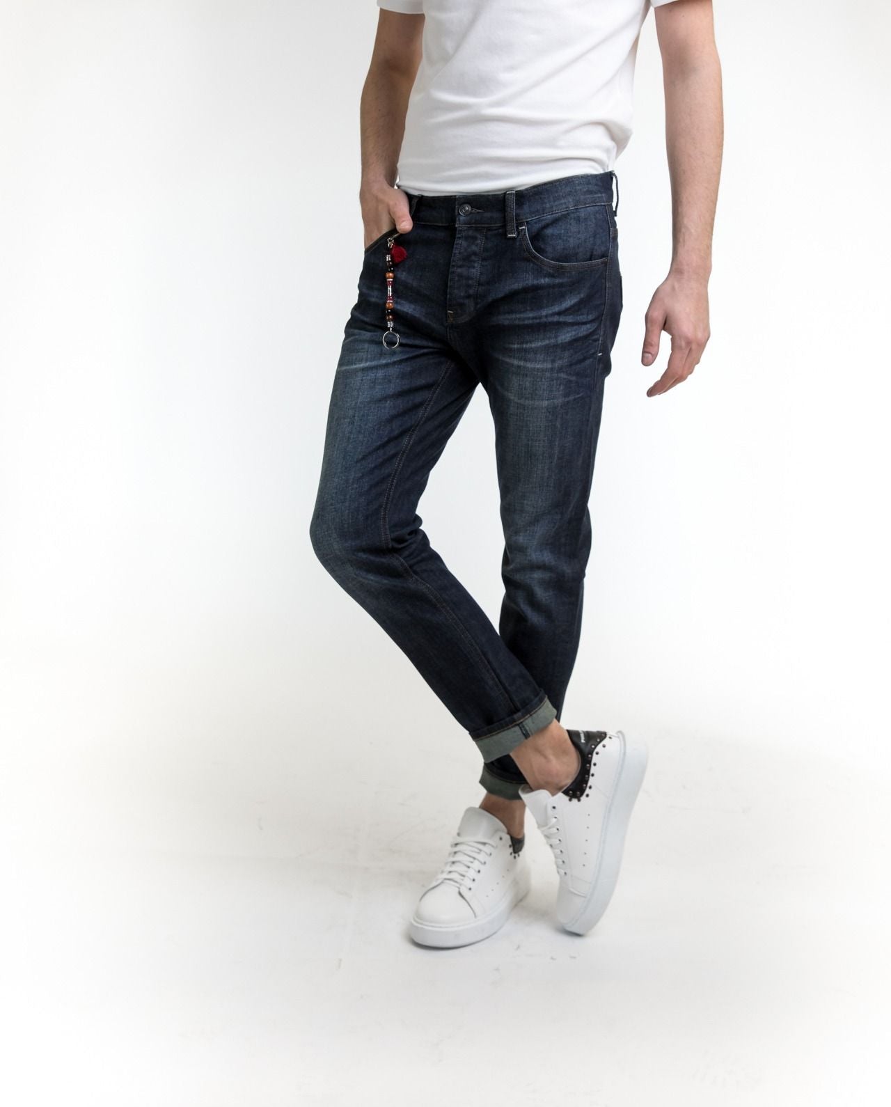 Blue Cotton Men Jeans