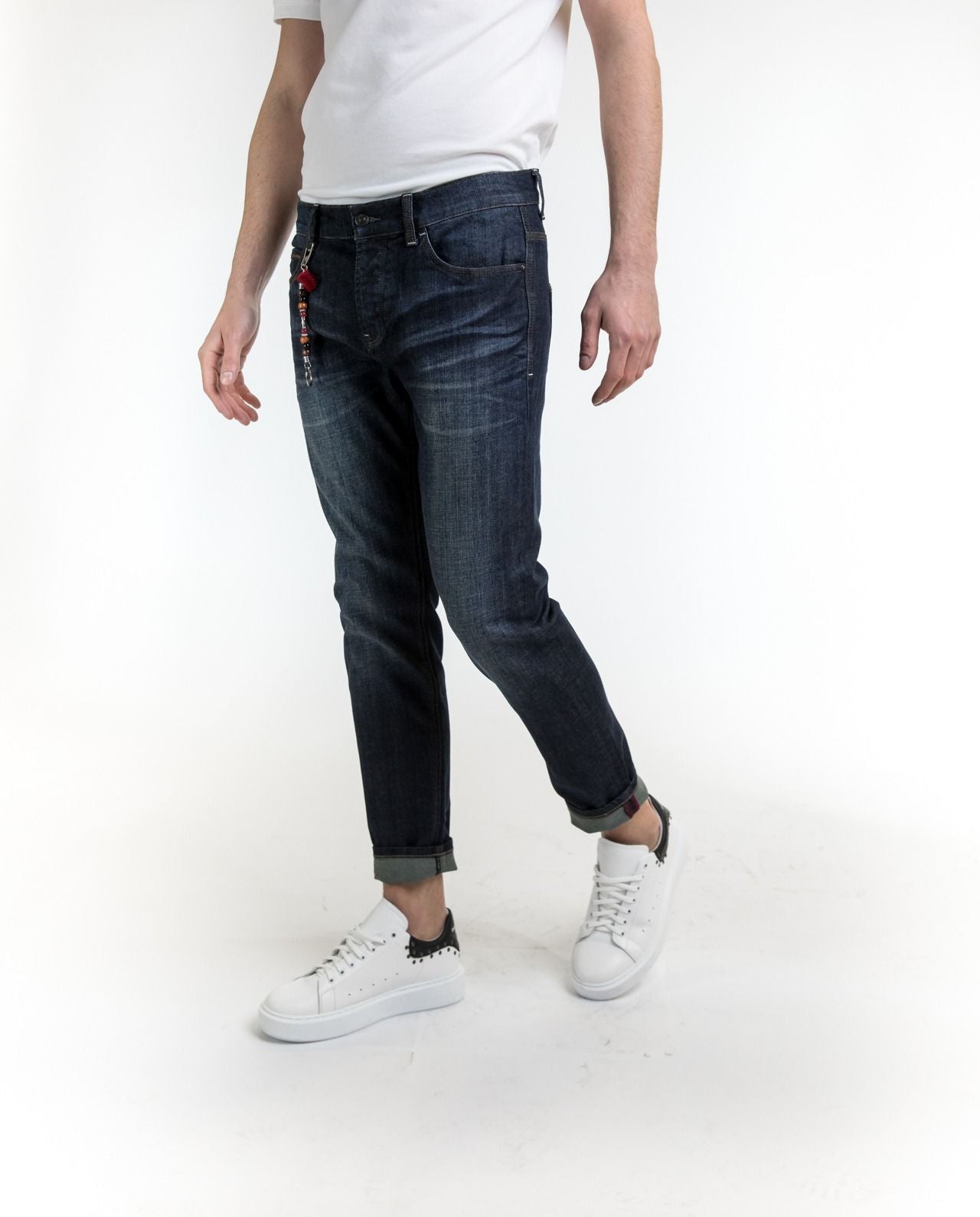 Blue Cotton Men Jeans