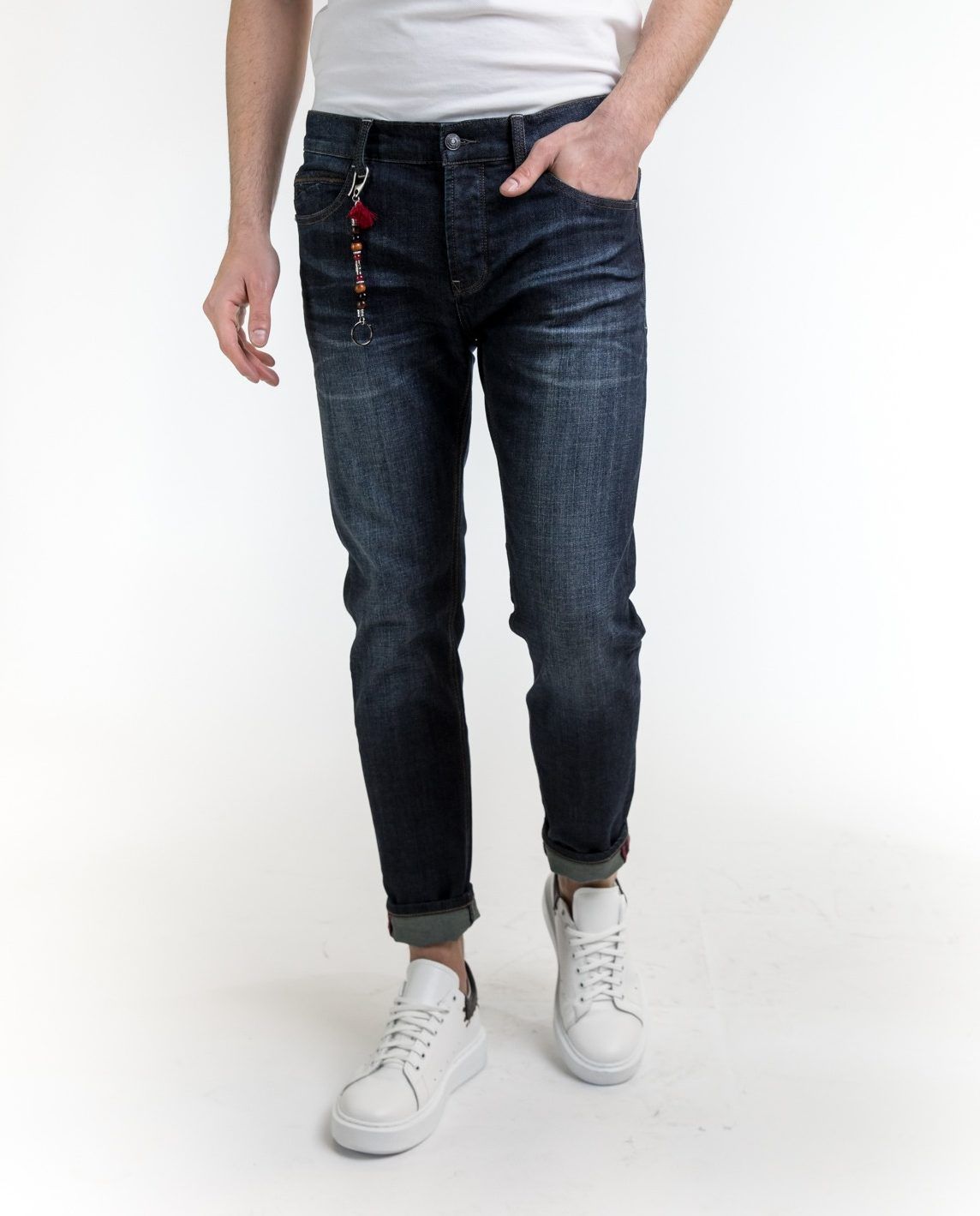 Blue Cotton Men Jeans