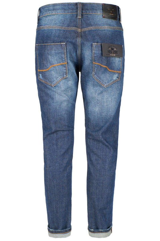 Blue Cotton Men Jeans