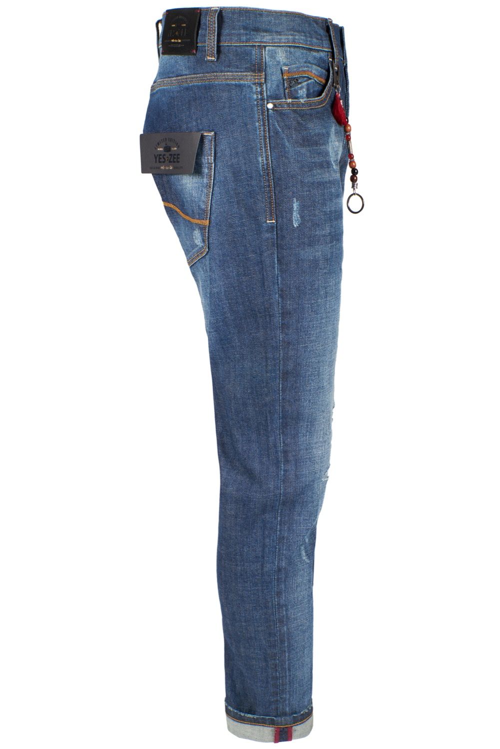 Blue Cotton Men Jeans