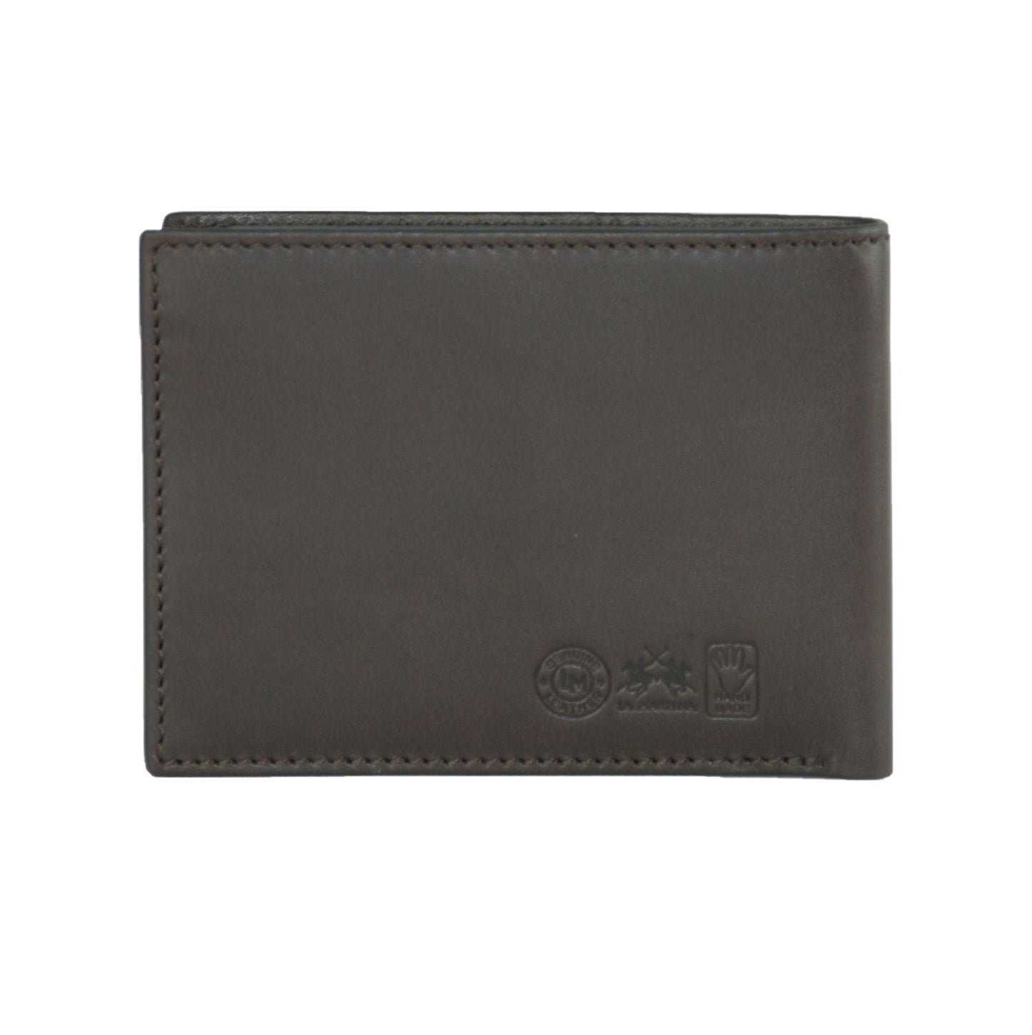 Dark Brown Vitello Leather Men Wallet
