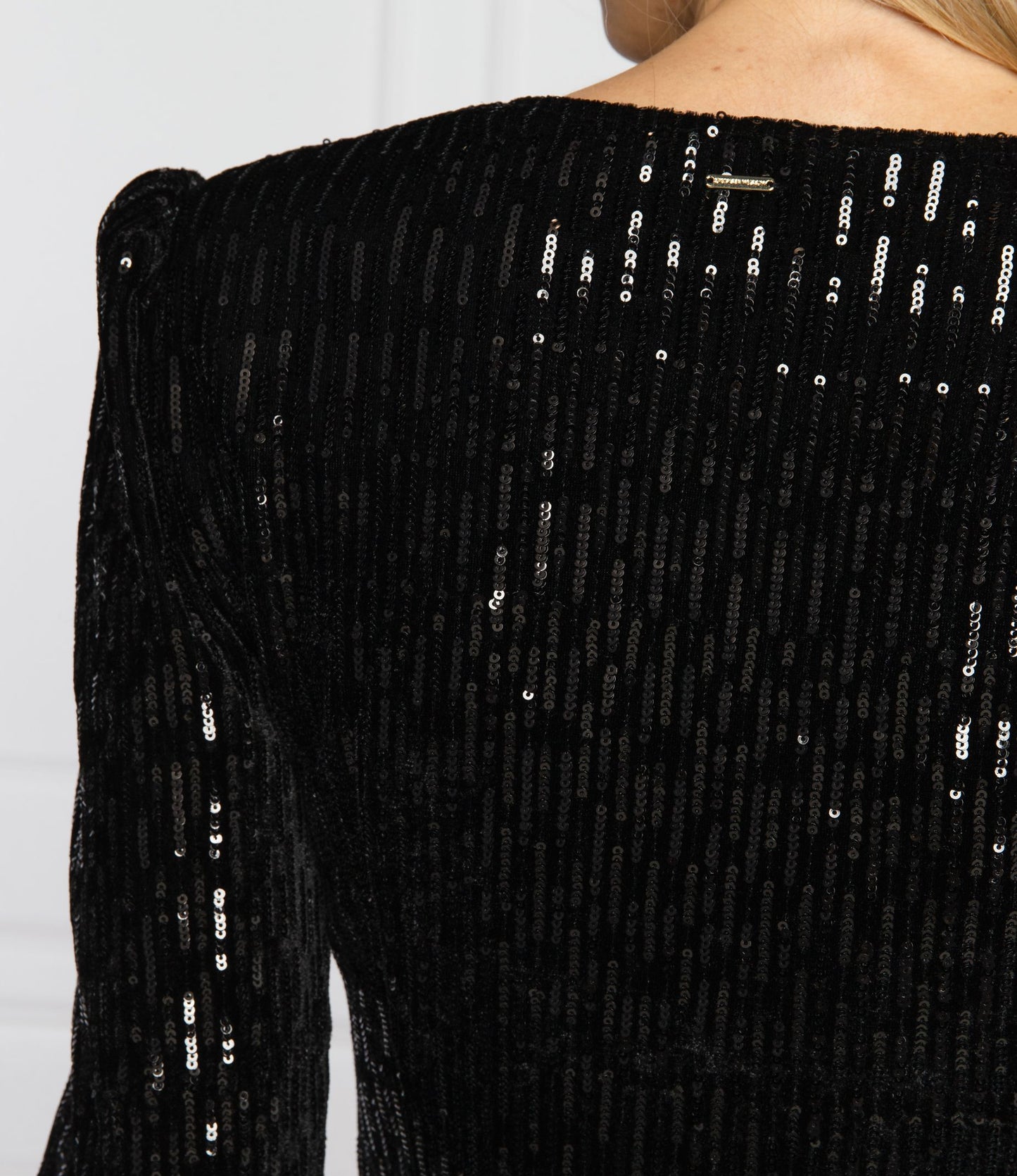 Black Polyester Women Dress