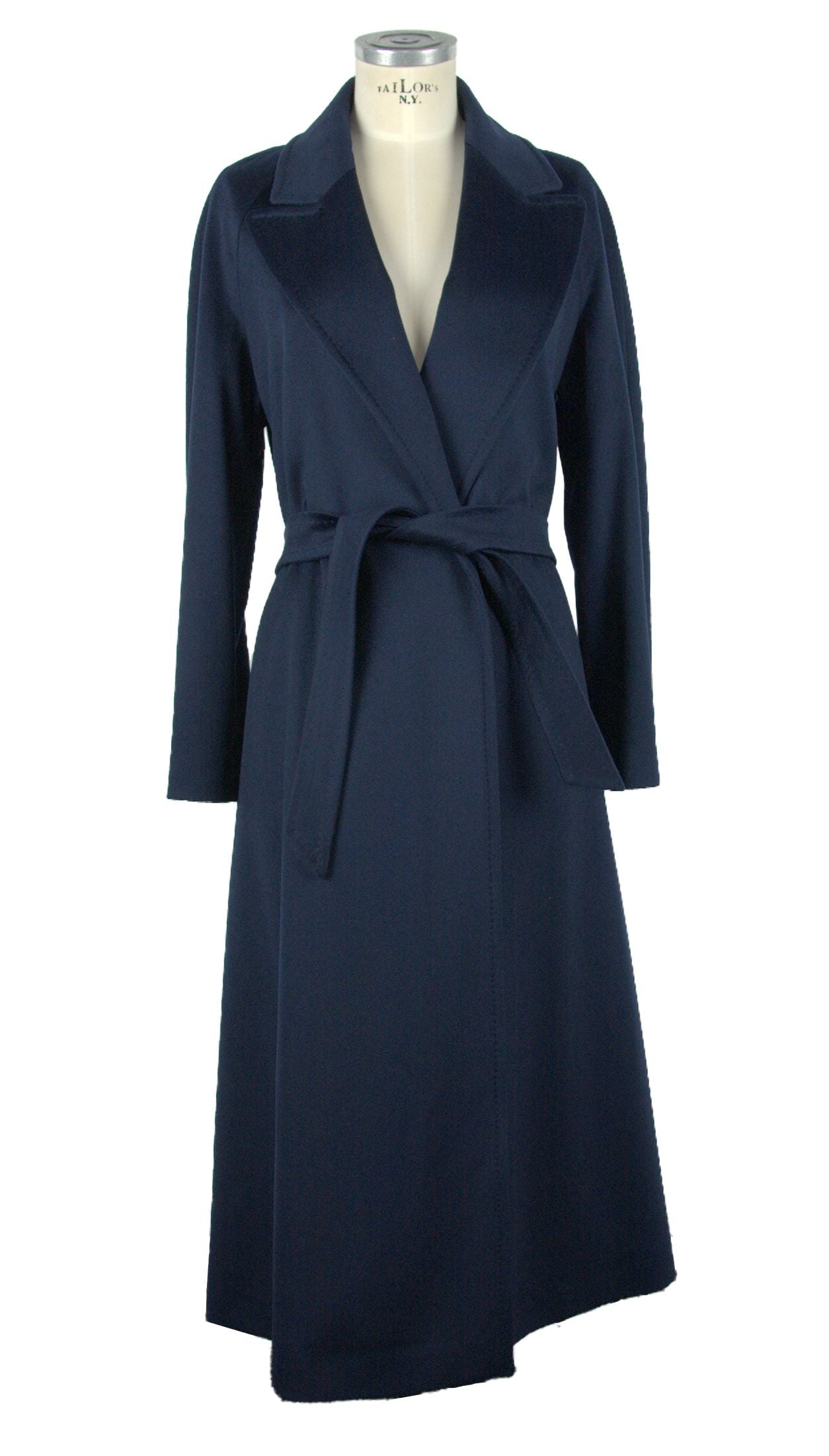 Blue Wool Women Coat