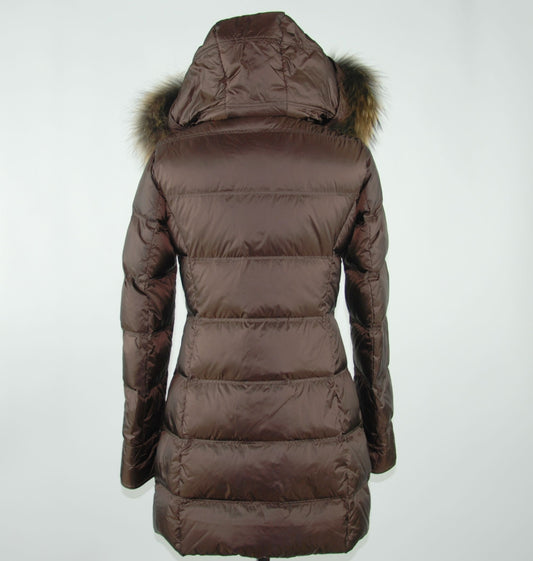 Brown Polyester Women's Coat