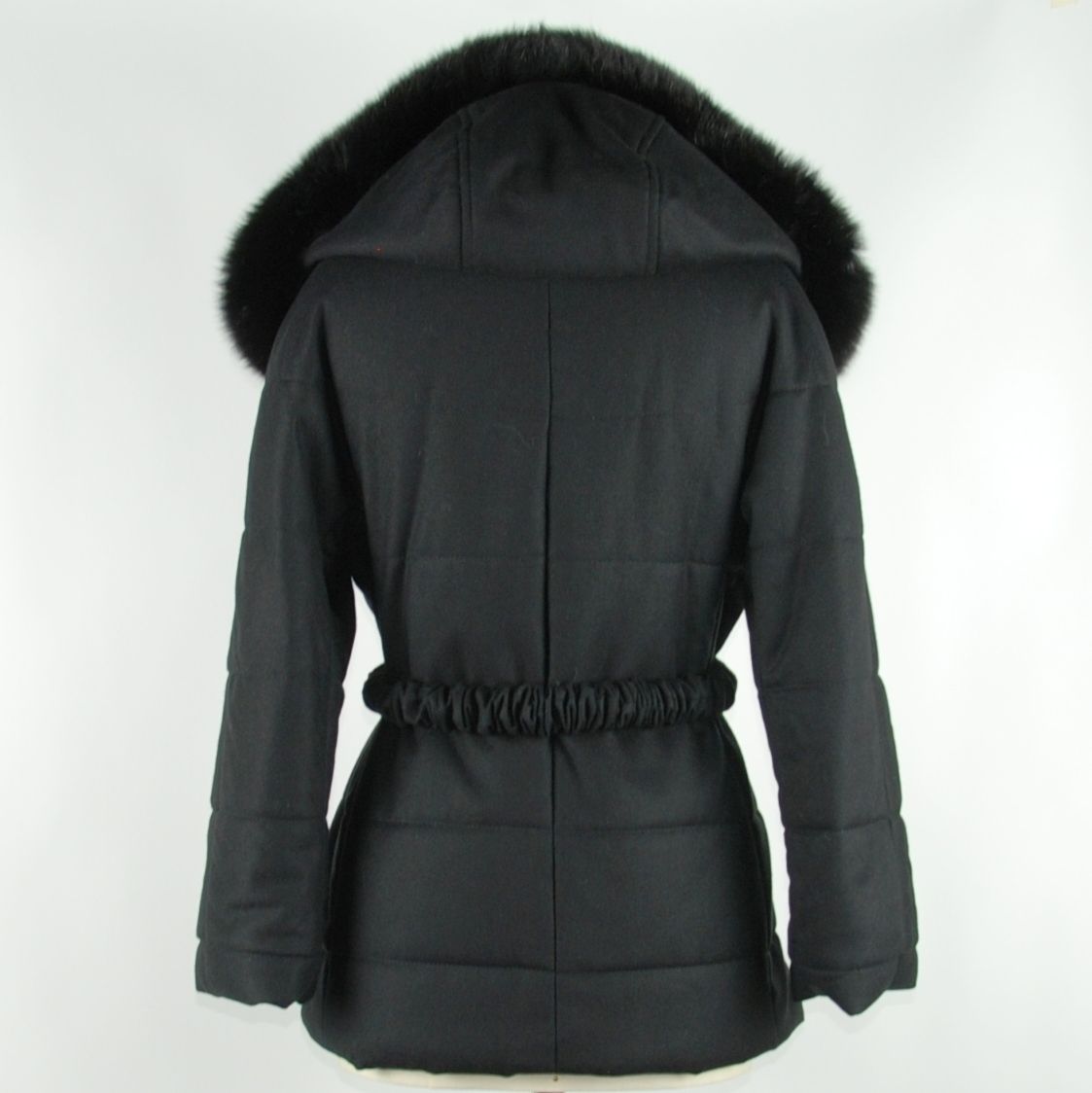 Black Wool Women Coat