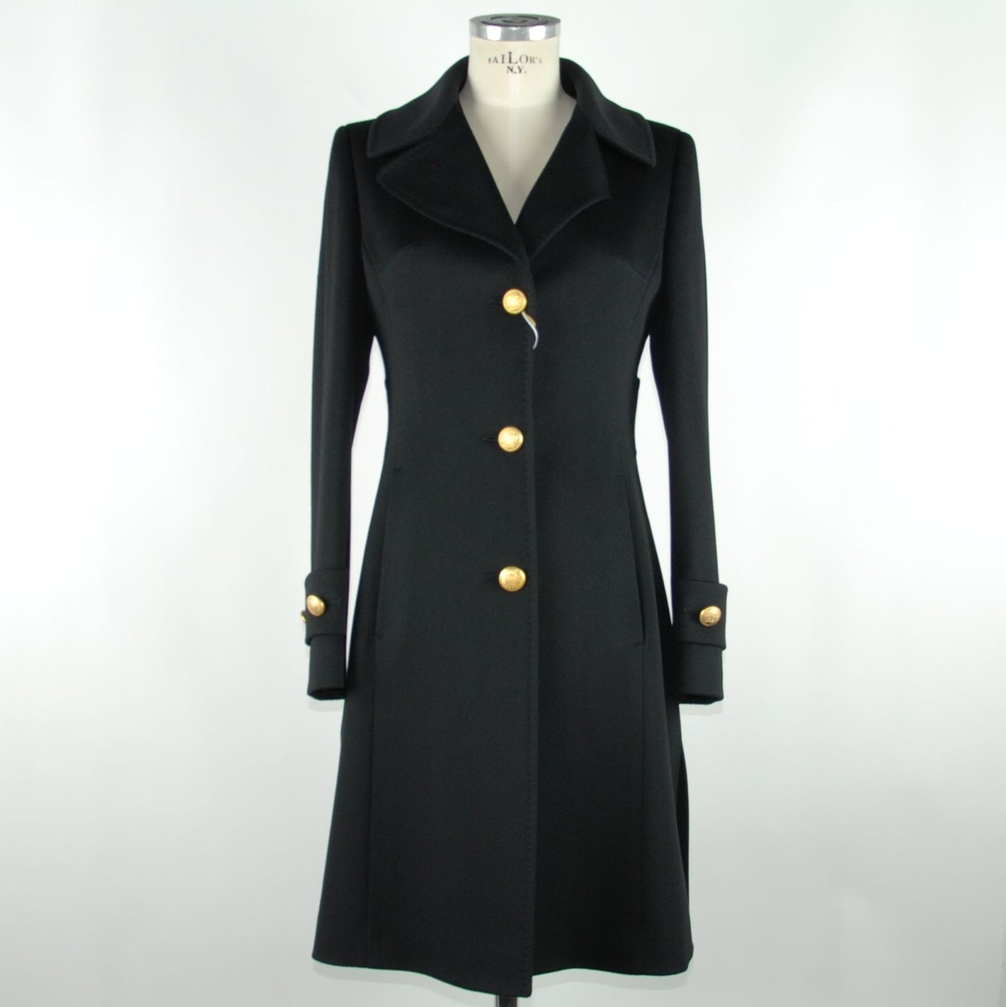 Black Virgin Wool Women Jacket