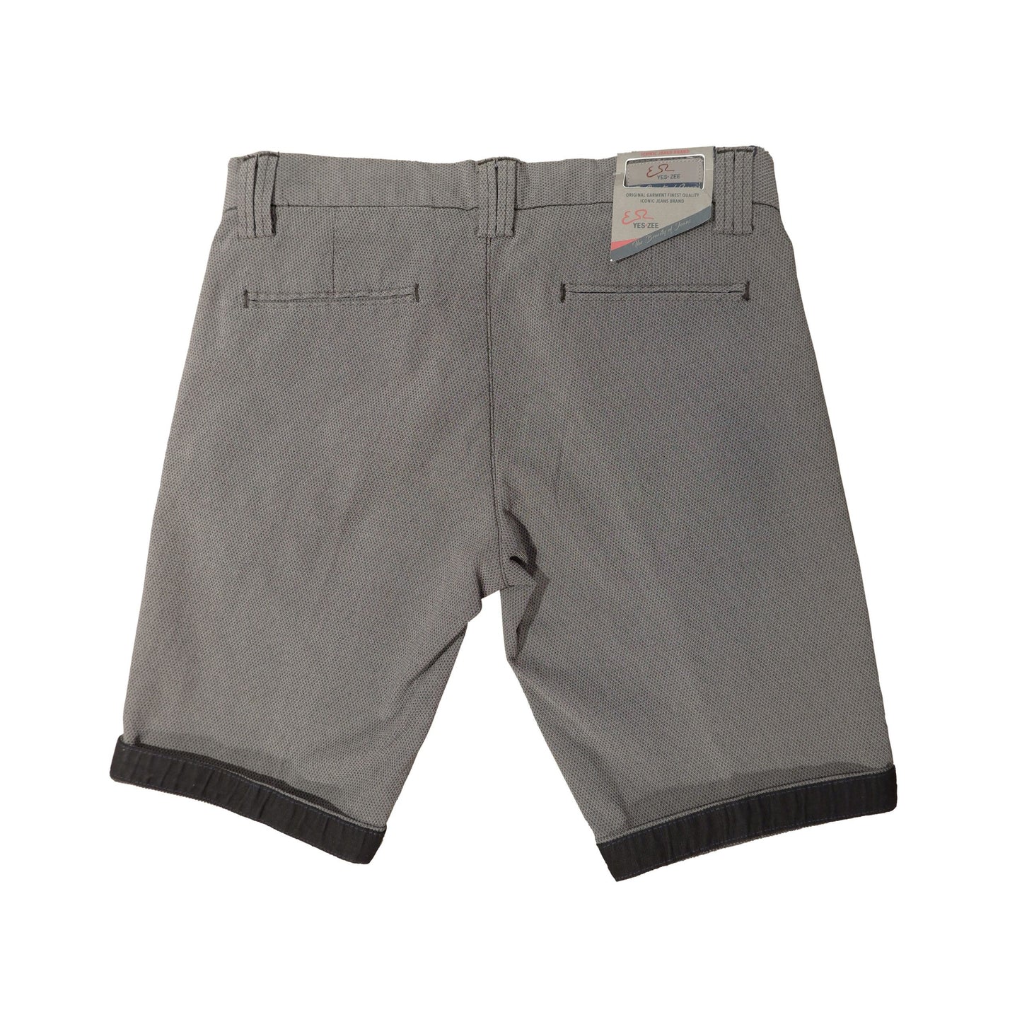 Gray Cotton Men Bermuda