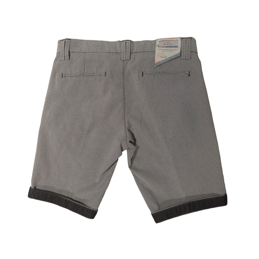 Gray Cotton Men Bermuda