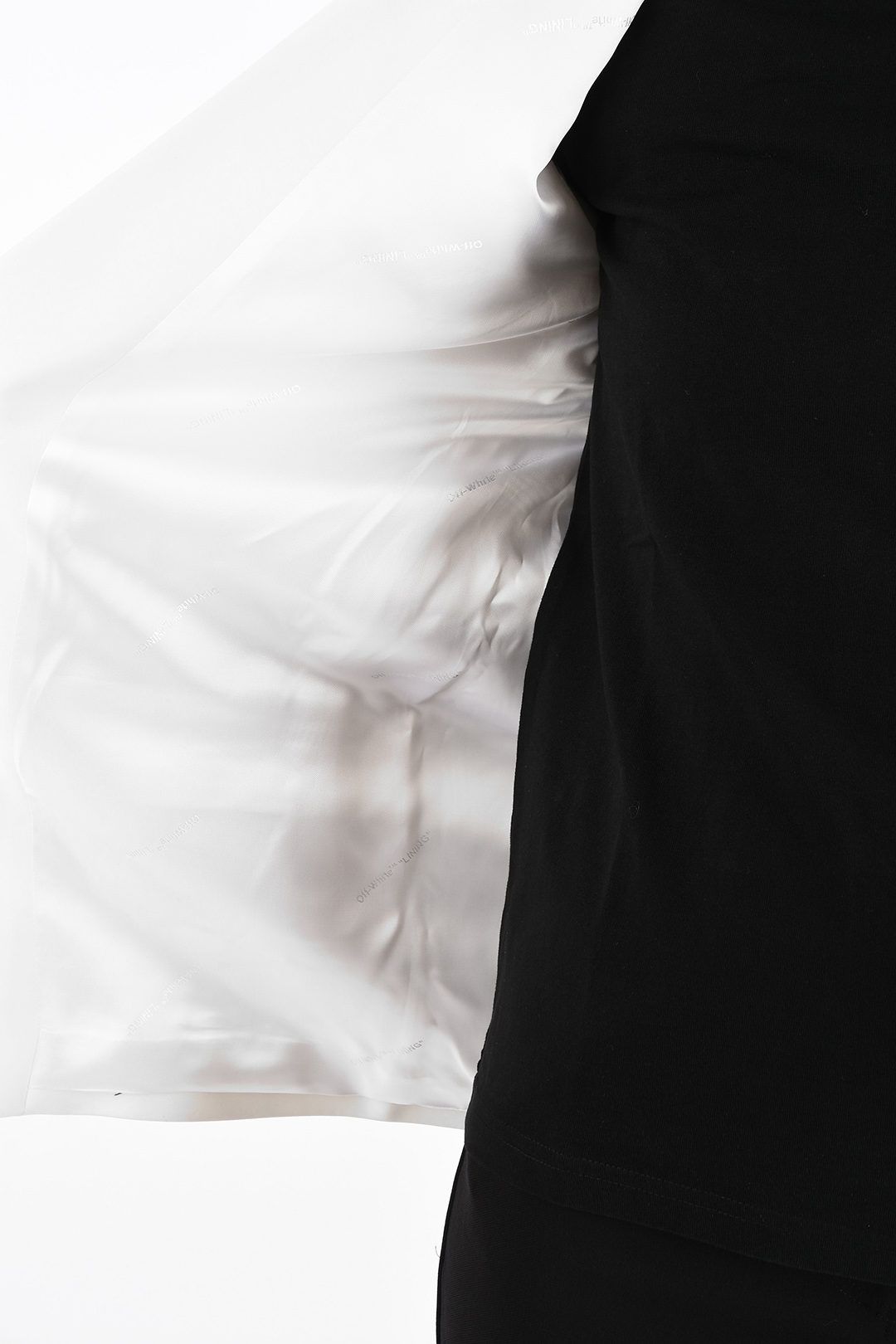 White Polyester Women Blazer