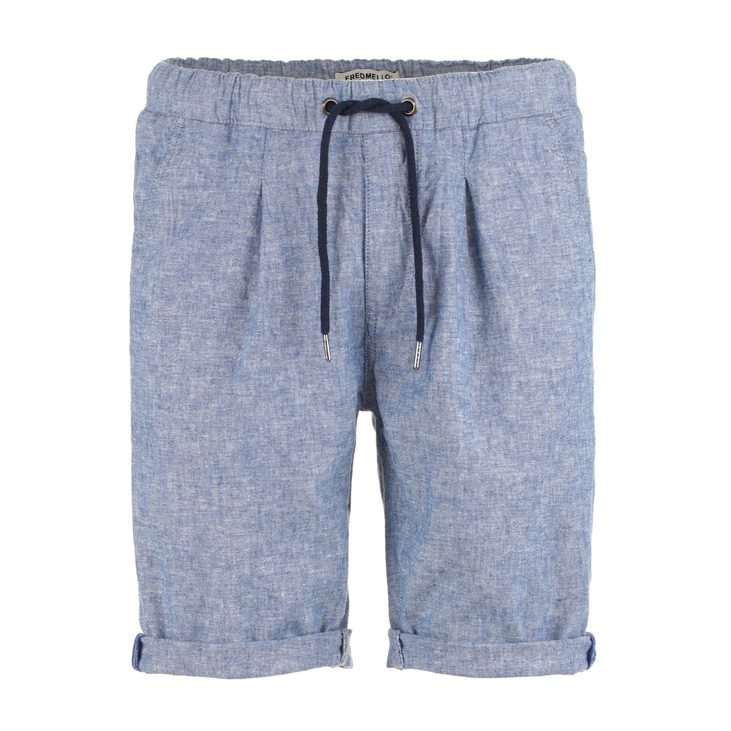 Light Blue Linen Men Short