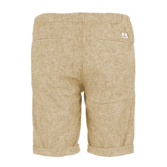 Beige Linen Men Short