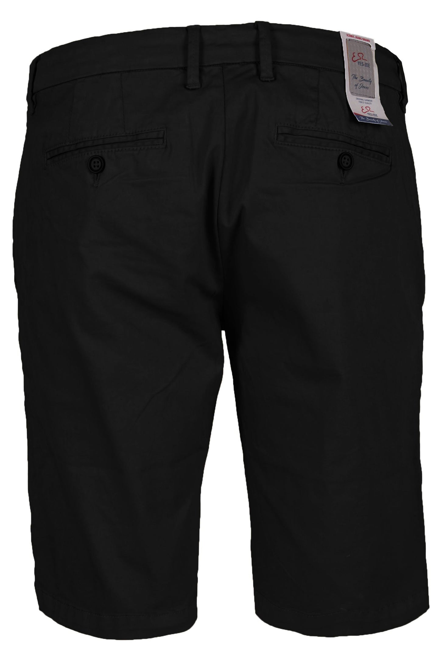 Black Cotton Men Short