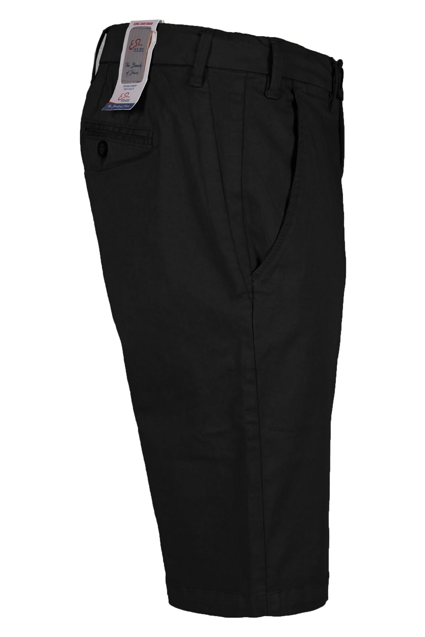 Black Cotton Men Short