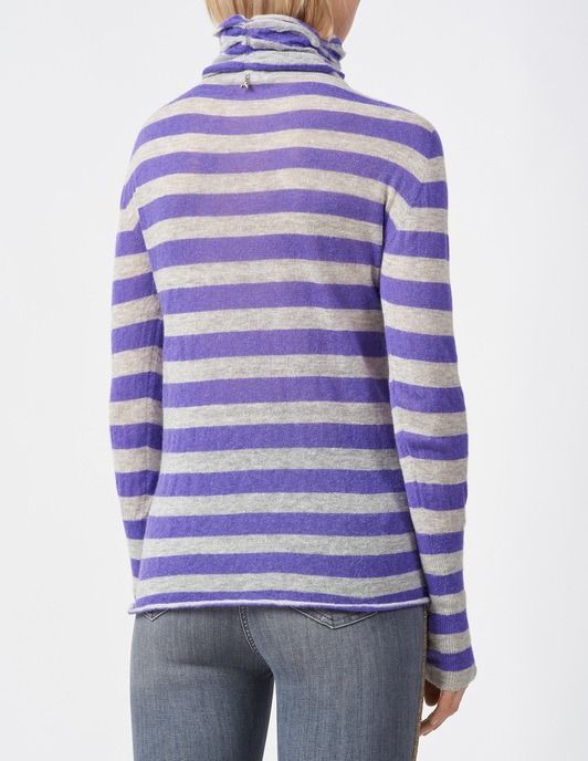 Purple Nylon Women Sweater