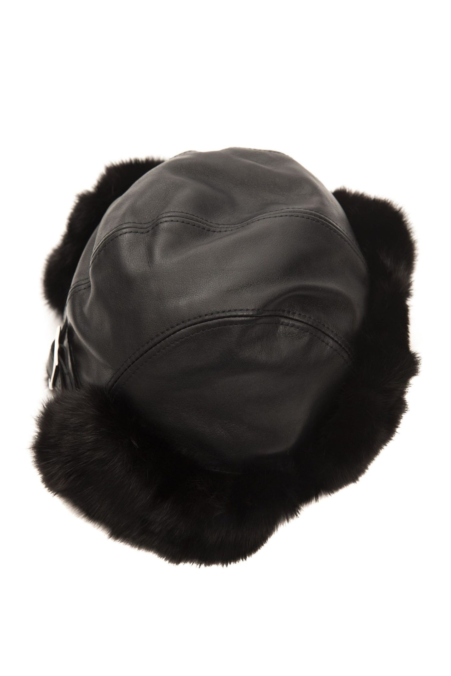 Black Leather Men Hat