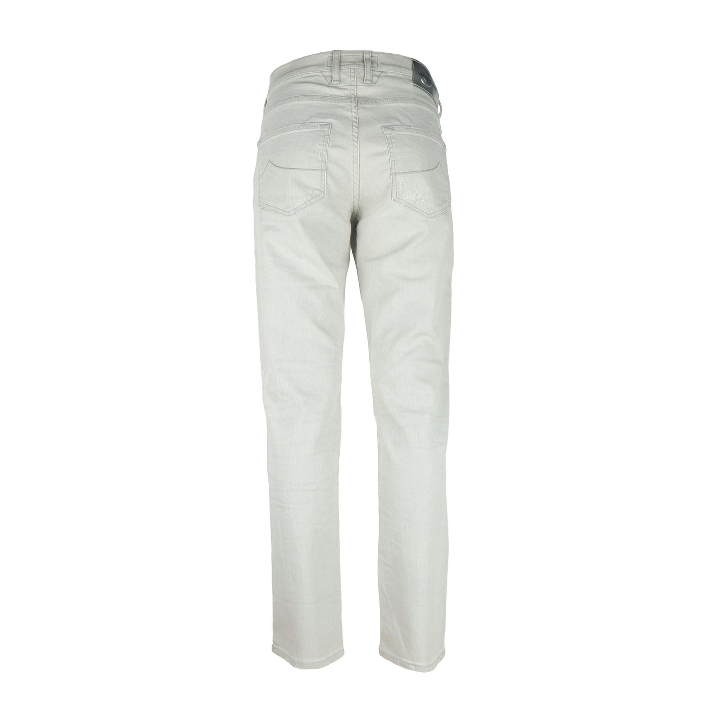 Gray Cotton Women's Straight Jean