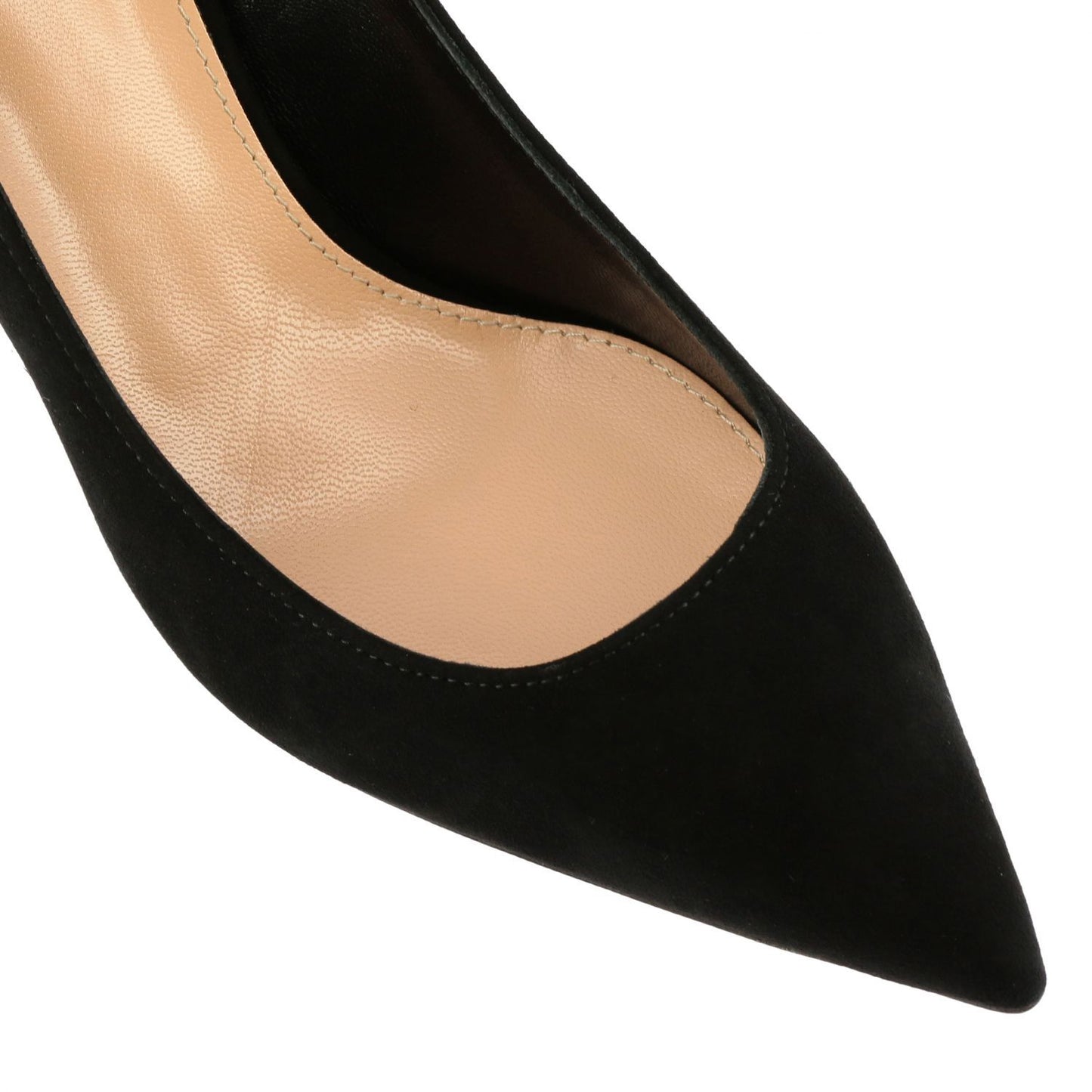 Black Leather Women Pump