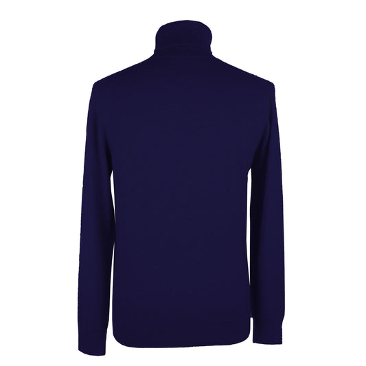 Blue Cashmere Men Sweater