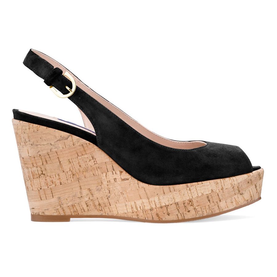 Black Suede Women Sandal