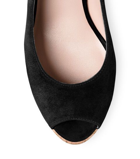 Black Suede Women Sandal