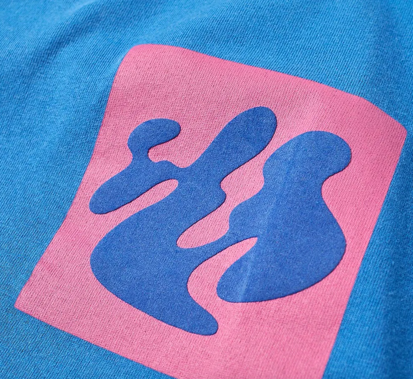 Blue Cotton Men T-Shirt