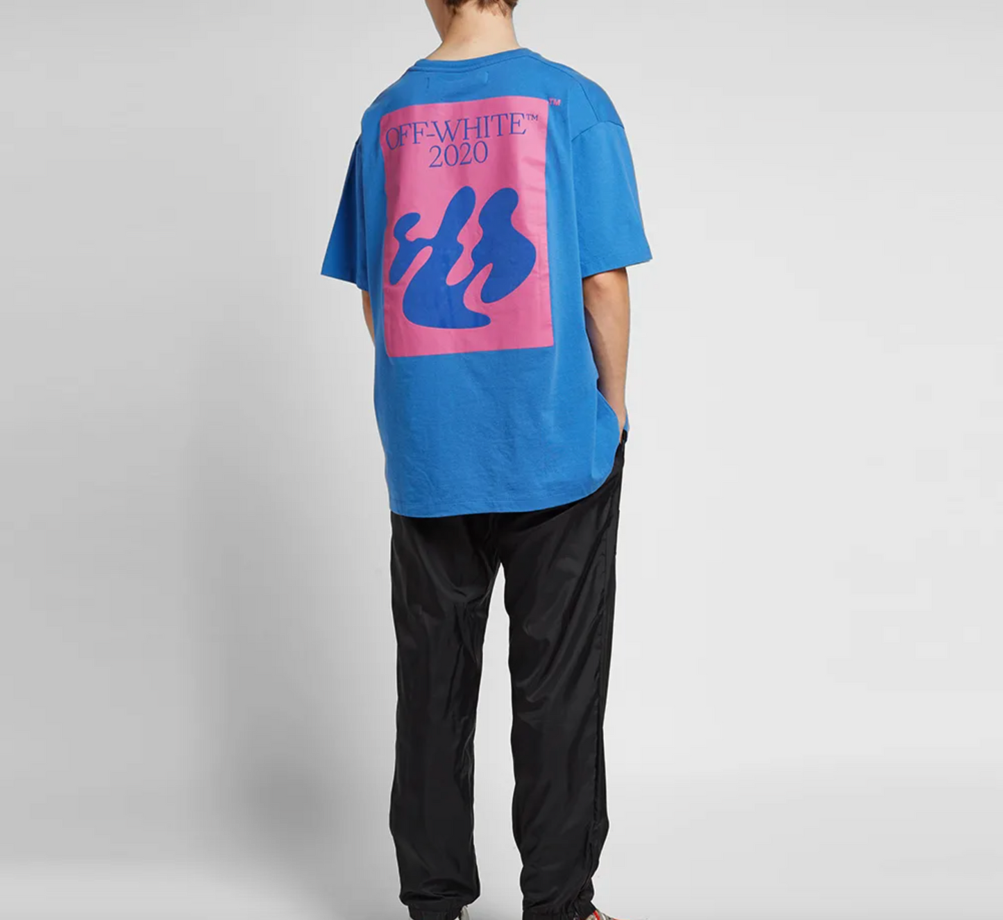 Blue Cotton Men T-Shirt