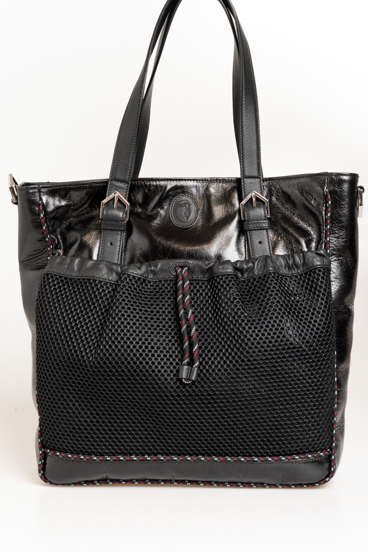Black Leather Men Shoulder Bag