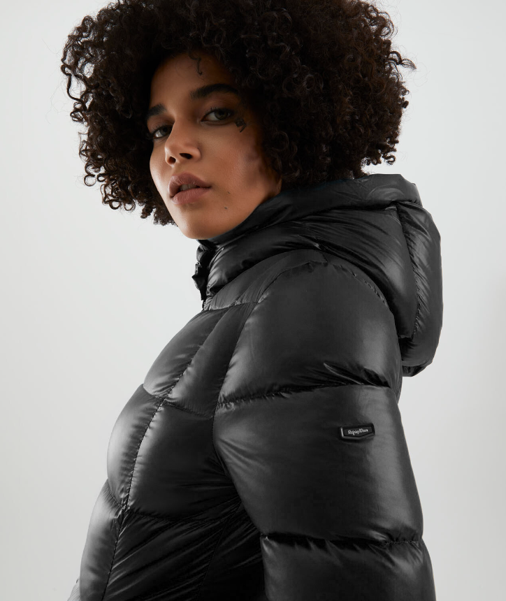 Black Nylon Women Jacket