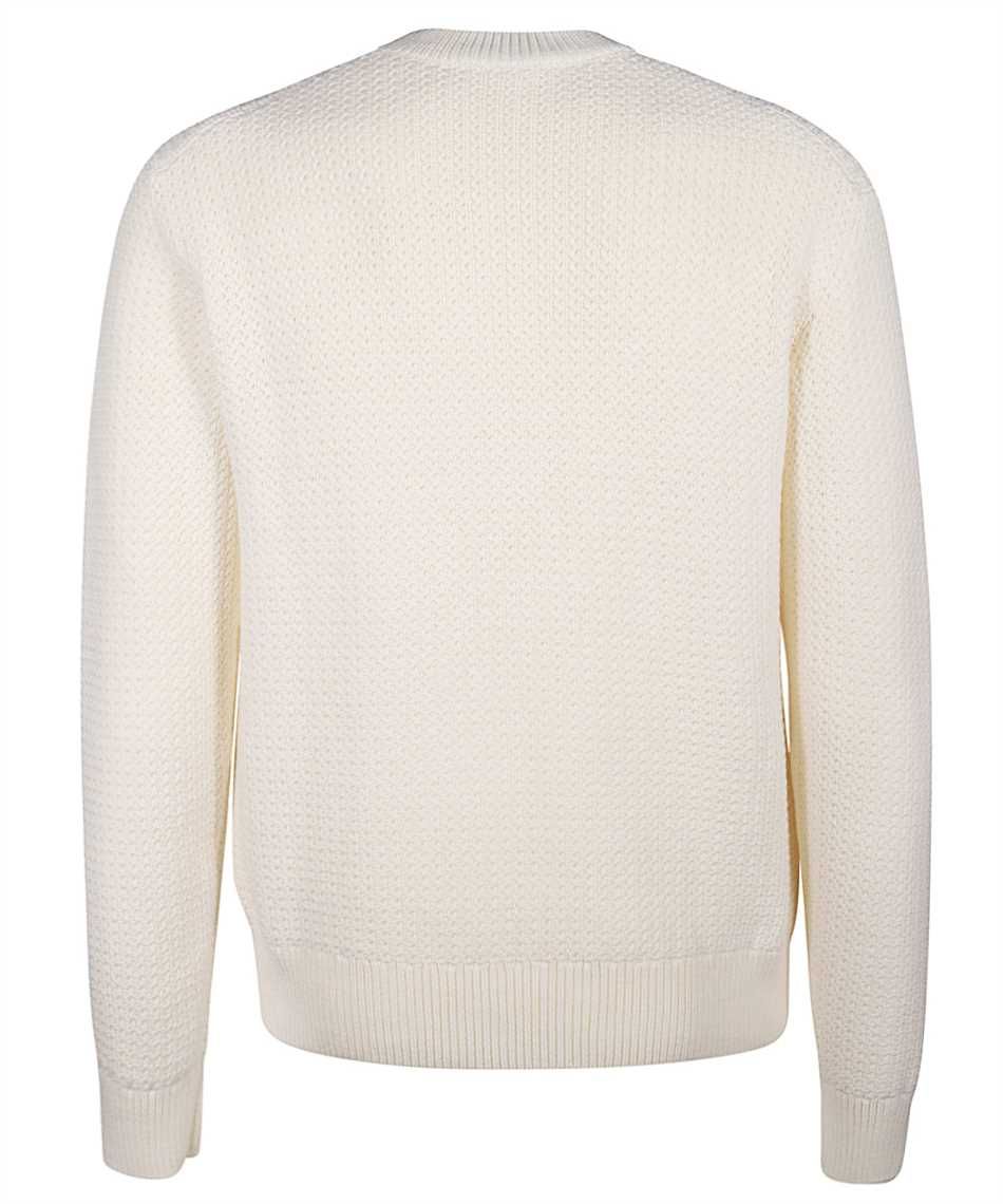 White Wool Men Sweater