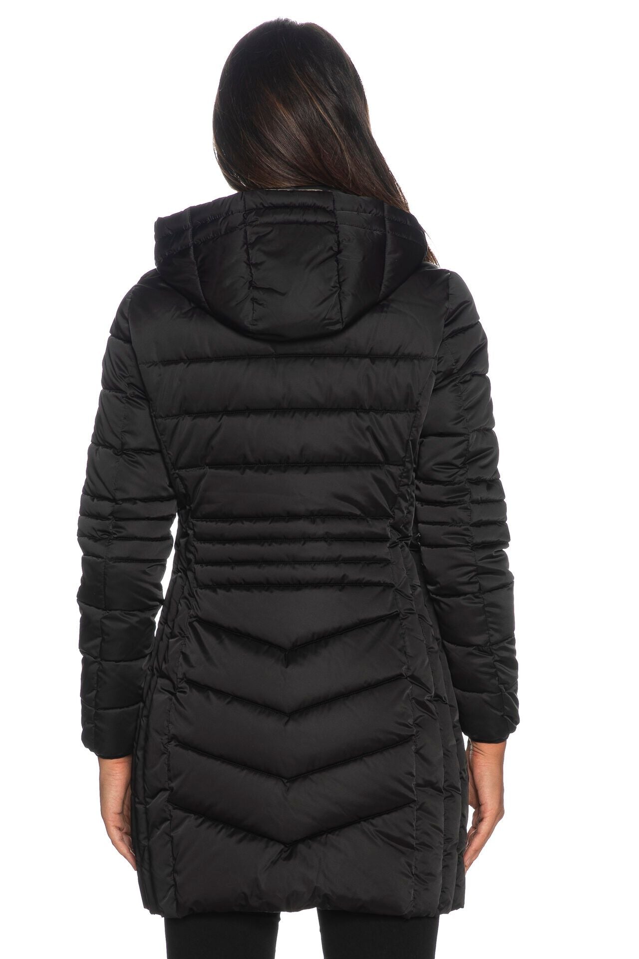 Black Polyester Women Jacket