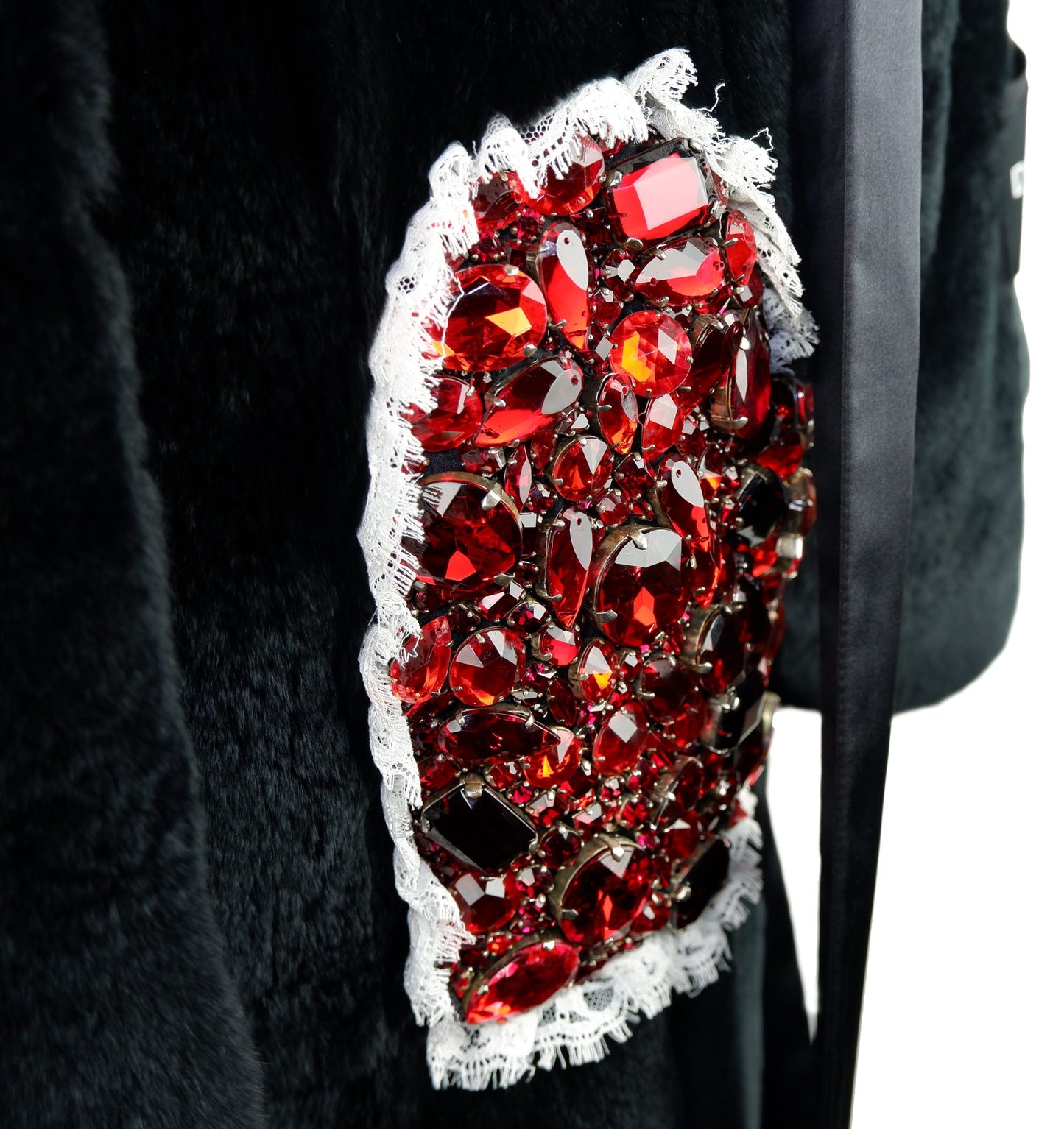 Black Rabbit Fur Women Jacket