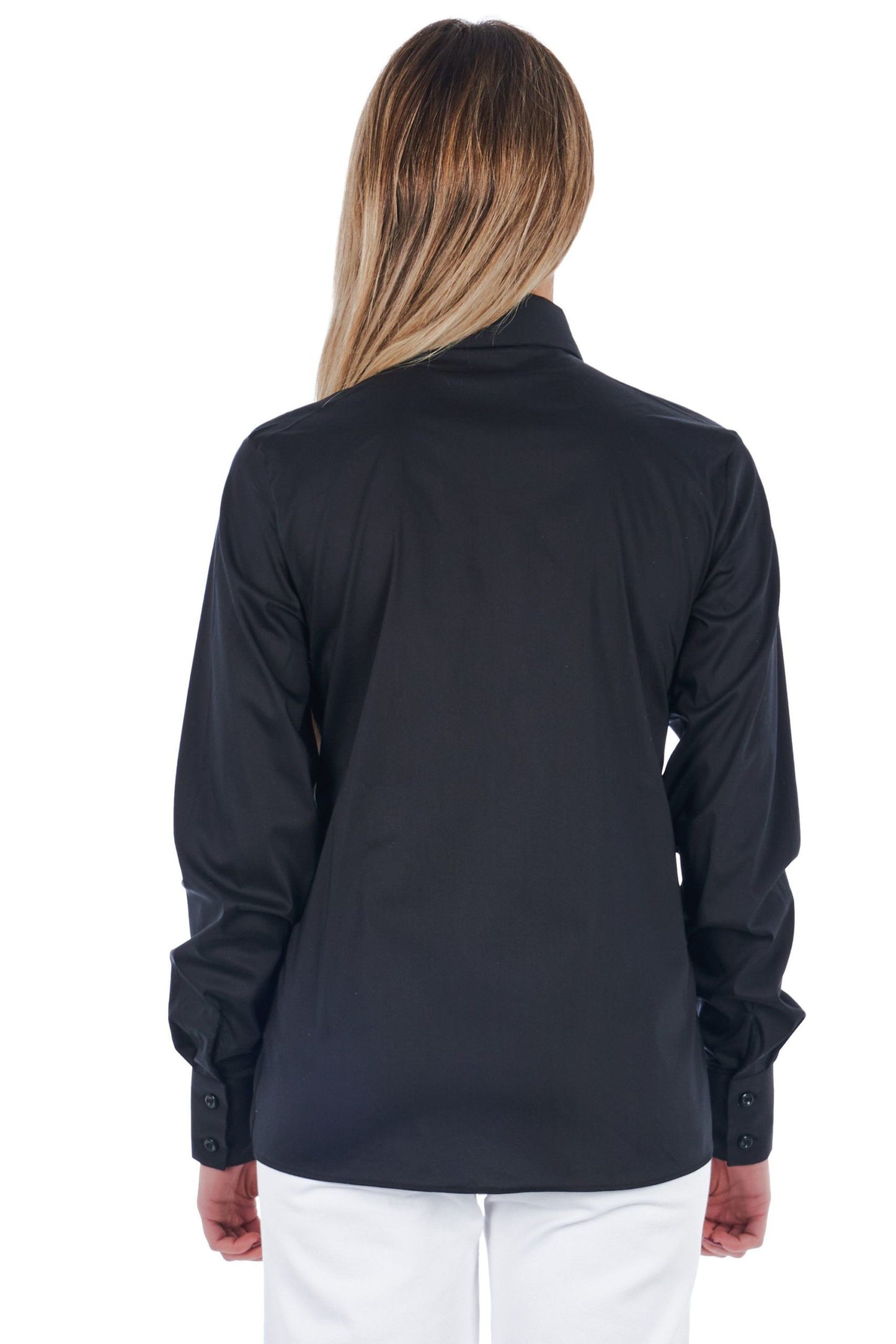 Black Cotton Women Shirt