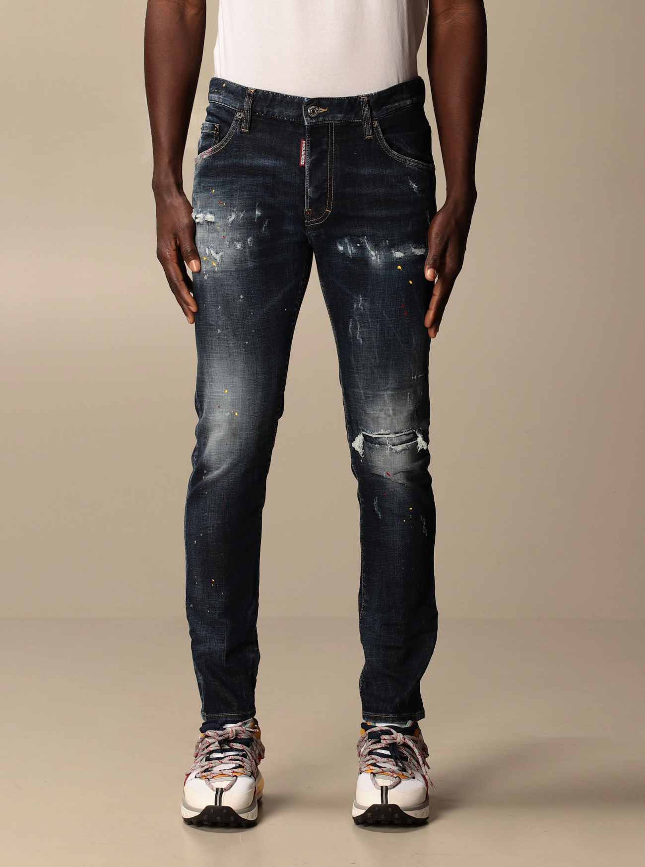 Blue Cotton Men Jean