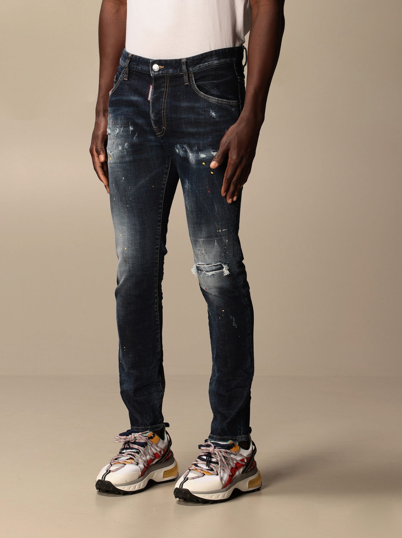 Blue Cotton Men Jean