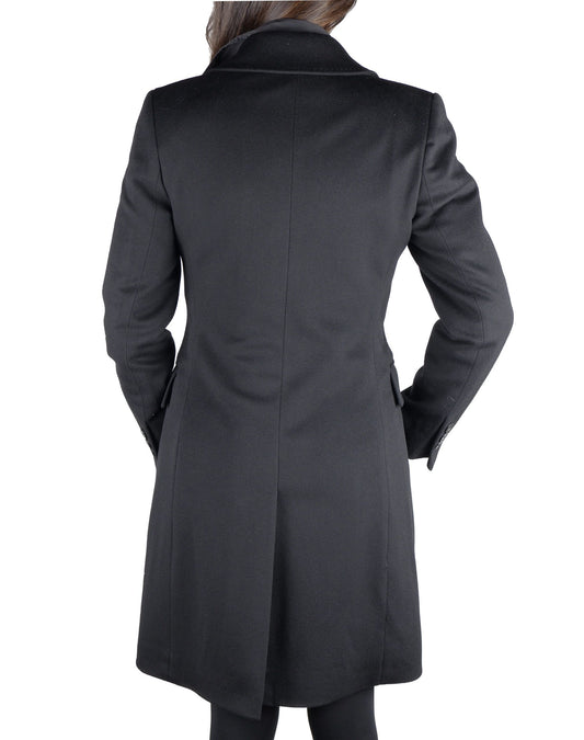 Black Wool Women Coat