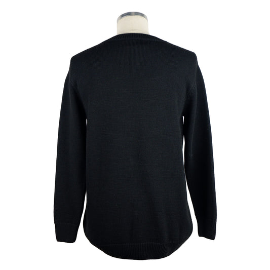 Black Acrylic Men Sweater