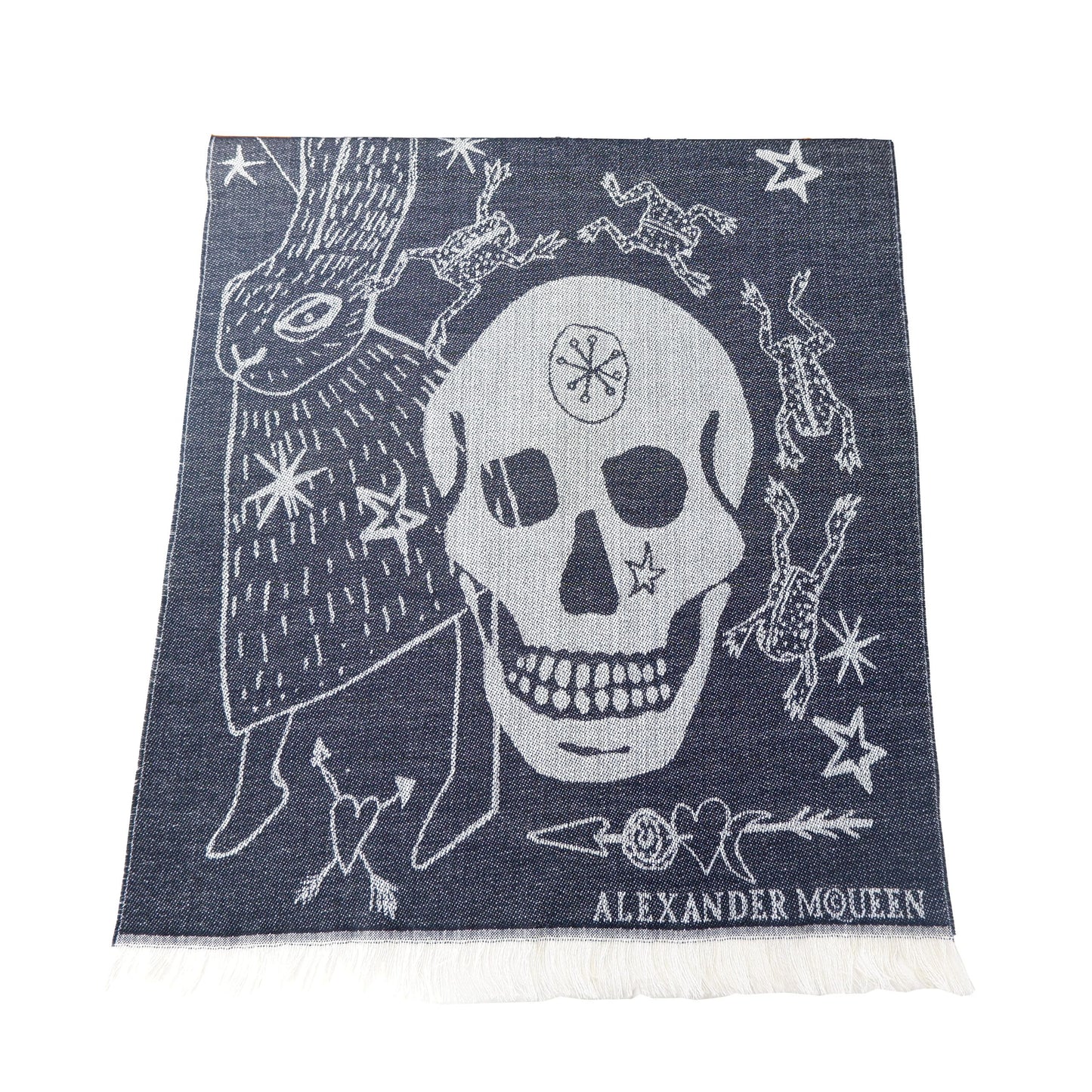 Black Wool Men Scarf