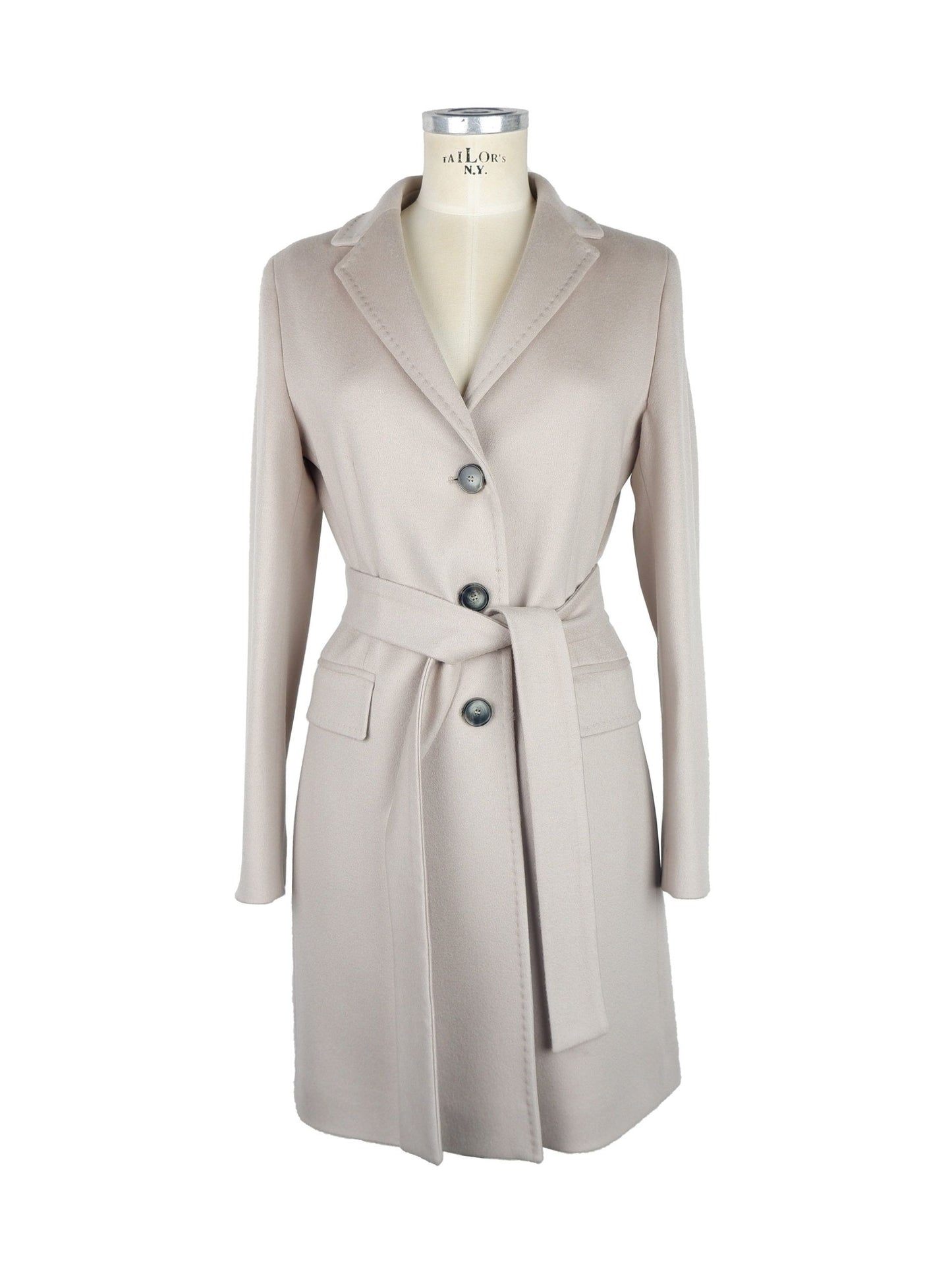 Gray Wool Women Coat